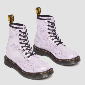 Dr. Martens 1460 METALLIC SPLATTER SUEDE LACE UP BOOTS